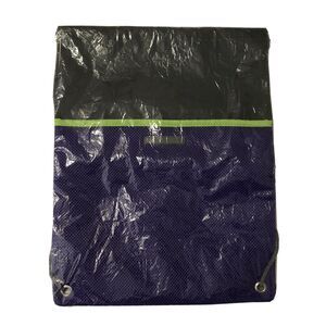 Rodan + Fields Backpack Drawstring Bag Grey Purple Satchel Spotless Large New